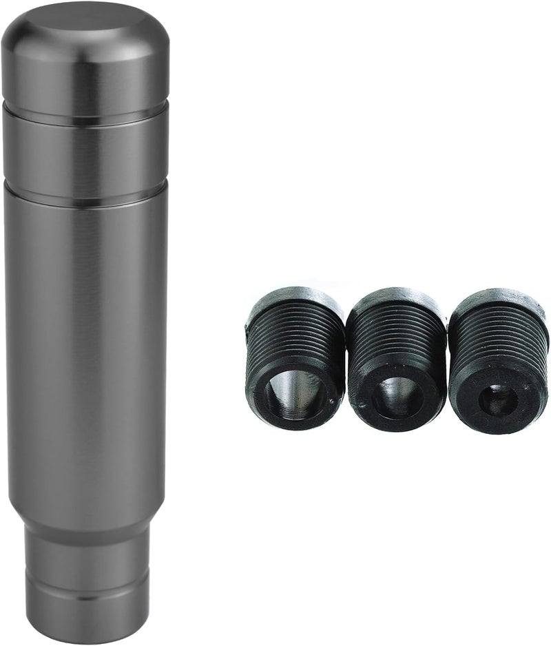 Abfer Weighted Shift Knob, 5" Aluminum Gear Shifter Knobs Metal Stick Shifting Lever Fit Most Automatic Manual Vehicle (Gray) - Image 4